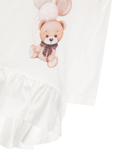 Monnalisa T-shirt Mit Grafischem Print In White