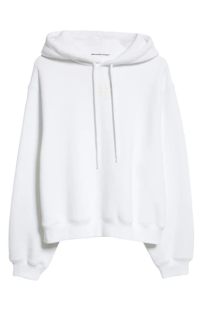 Shop Alexander Wang Gender Inclusive Relaxed Fit Essential Terry Cloth Hoodie In White