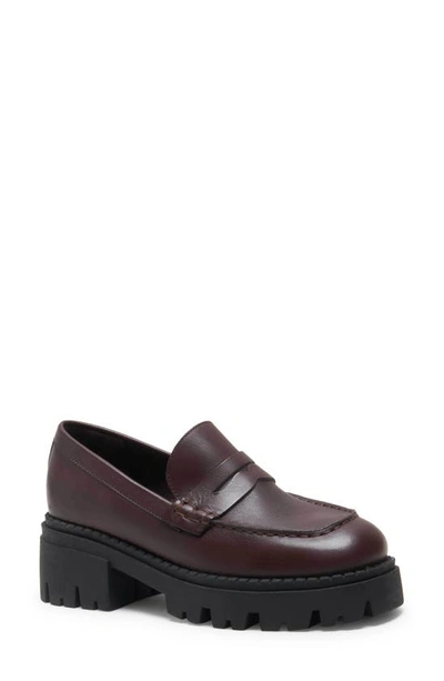Shop Free People Lyra Lug Sole Loafer In Hot Fudge