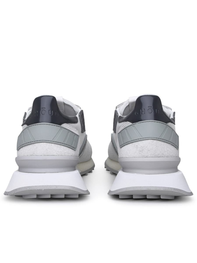 Shop Ghoud Rush Acrylic Sneakers In White Tech Fabric In Grey