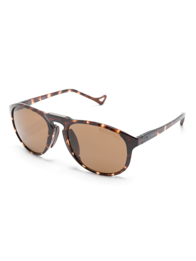 Shop District Vision Linto Gravel Rider Sunglasses In Brown