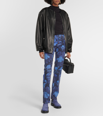 Tod's Gomma Pesante Suede Boots In Blue