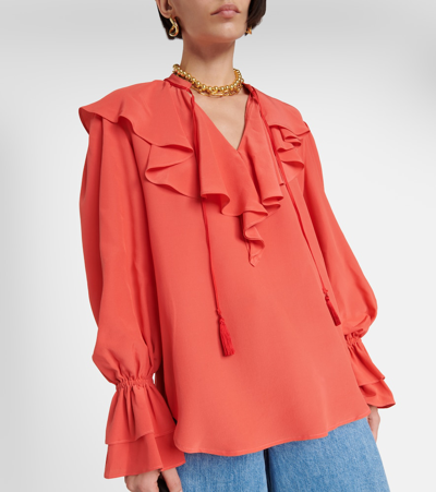 Etro Silk Blouse In Red