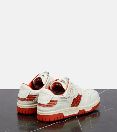 Shop Acne Studios Low-top Leather Sneakers In White