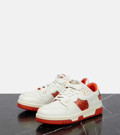 Shop Acne Studios Low-top Leather Sneakers In White