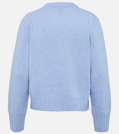 Shop Bottega Veneta Wool Sweater In Blue