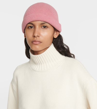 Shop Loro Piana Perksville Cashmere Beanie In Pink