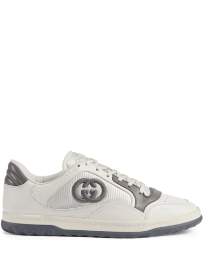 Shop Gucci Mac80 Leather Sneakers In White