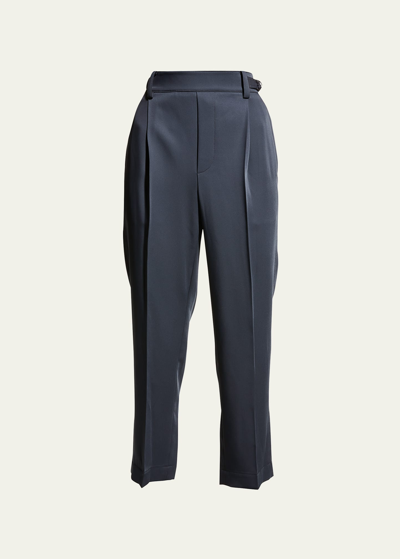 Shop Vince Tapered Pull-on Pants In Coastal