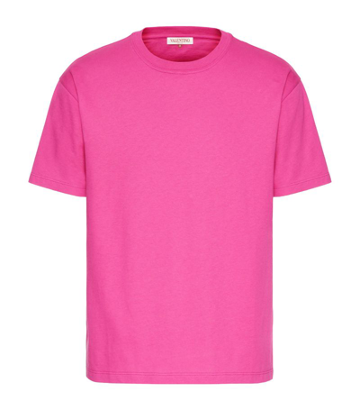 Shop Valentino Crewneck T-shirt In Pink