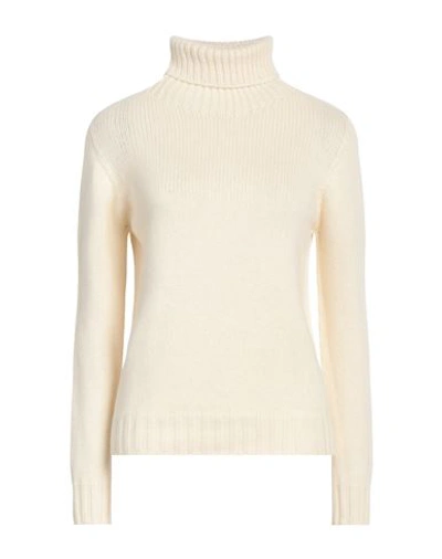 Shop Aragona Woman Turtleneck Ivory Size 12 Cashmere In White