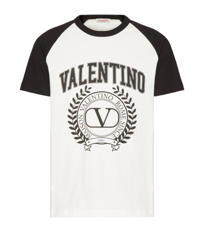 Shop Valentino Laurel Logo T-shirt In Multi
