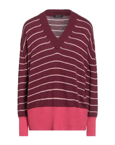 Shop Aragona Woman Sweater Burgundy Size 6 Cashmere In Red
