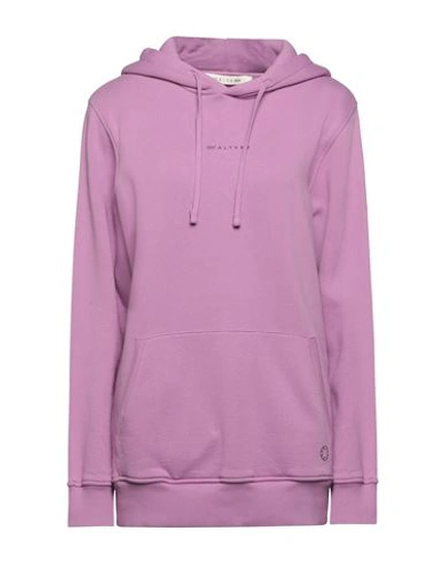Shop Alyx 1017  9sm Woman Sweatshirt Lilac Size M Cotton, Polyester, Elastane In Purple