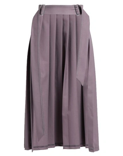 Shop Sfizio Woman Midi Skirt Light Purple Size Onesize Polyester, Viscose, Elastane