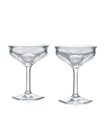 Shop Baccarat Set Of 2 Harcourt Talleyrand Encore Champagne Glasses (260ml) In Clear