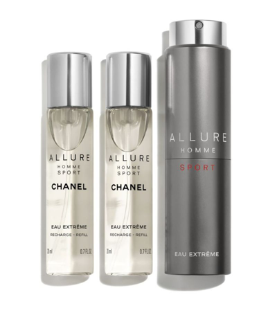 Shop Chanel (allure Homme Sport Eau Extrême) Eau De Parfum Refillable Travel Spray (3 X 20ml) In Multi