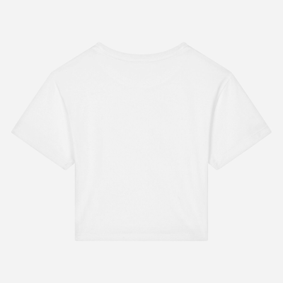 Dolce & Gabbana Jersey T-shirt With Logo Patch In White