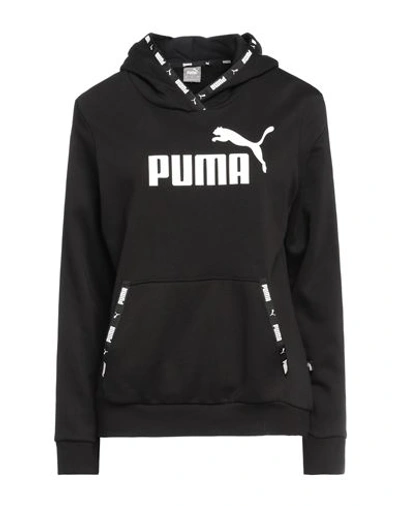 Shop Puma Woman Sweatshirt Black Size S Cotton, Polyester