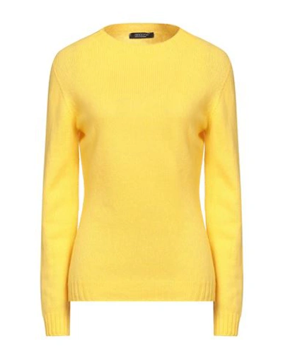 Shop Aragona Woman Sweater Yellow Size 8 Wool, Cashmere