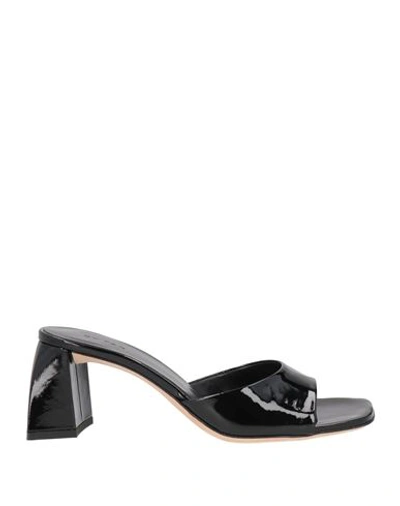 Shop By Far Woman Sandals Black Size 6 Soft Leather