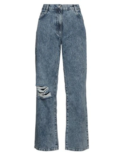 Patrizia Pepe Woman Denim Pants Blue Size 26 Recycled Cotton In Blue