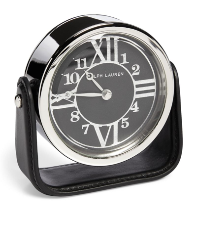 Shop Ralph Lauren Brennan Desk Clock In Black