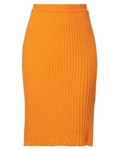 Shop M Missoni Woman Midi Skirt Mandarin Size 4 Wool, Viscose, Polyamide
