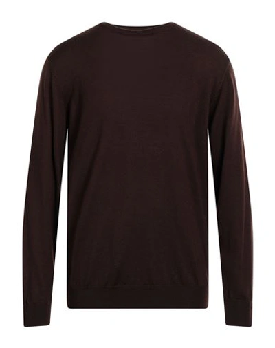 Shop Bramante Man Sweater Cocoa Size 46 Merino Wool In Brown