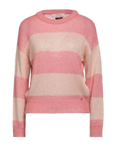 Shop Guess Woman Sweater Pink Size L Polyester, Acrylic, Polyamide, Alpaca Wool