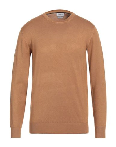 Shop Markup Man Sweater Camel Size Xxl Viscose, Polyamide In Beige