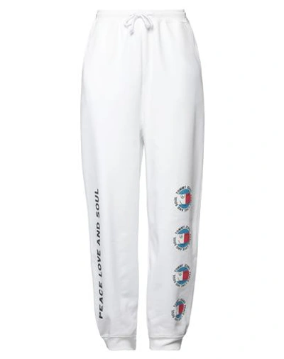 Tommy Jeans Woman Pants White Size M Cotton In White