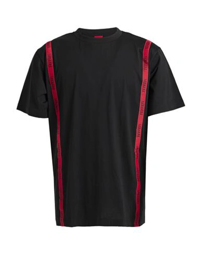 Ferrari Man T-shirt Black Size M Cotton In Black