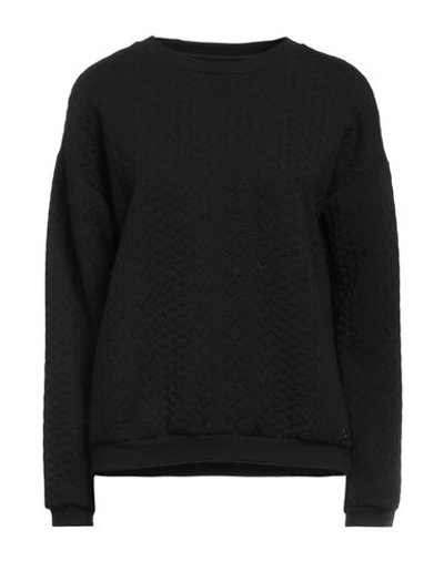 Shop Freddy Woman Sweatshirt Black Size Xl Polyester, Elastane