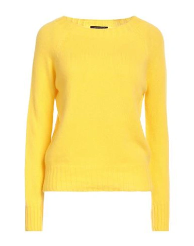 Shop Aragona Woman Sweater Yellow Size 6 Wool, Cashmere
