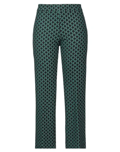 Shop True Royal Woman Pants Green Size 8 Polyester, Virgin Wool, Elastane