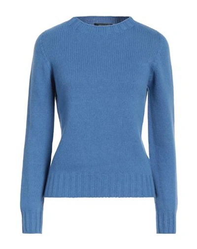 Shop Aragona Woman Sweater Pastel Blue Size 8 Cashmere