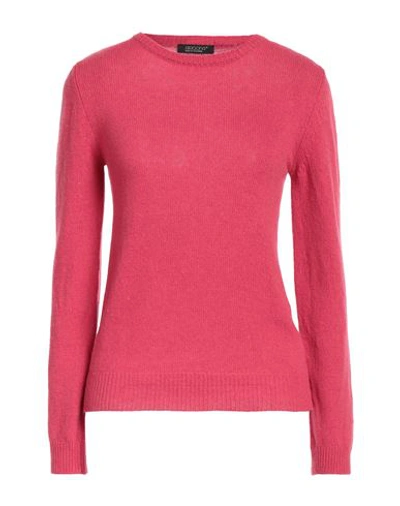 Shop Aragona Woman Sweater Fuchsia Size 8 Cashmere In Pink
