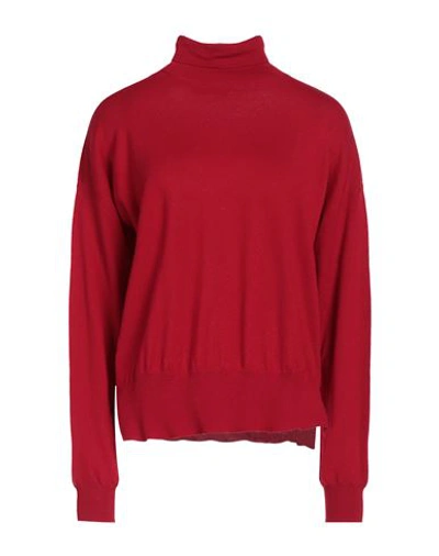 Shop Aragona Woman Turtleneck Red Size 6 Merino Wool