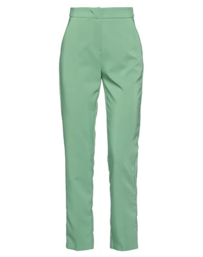 Shop Animagemella Woman Pants Green Size 8 Polyester, Elastane