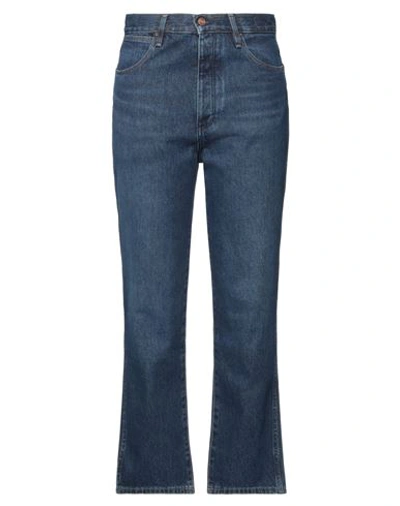 Shop Wrangler Woman Jeans Blue Size 27w-32l Cotton