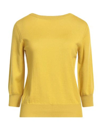 Shop Aragona Woman Sweater Yellow Size 4 Merino Wool