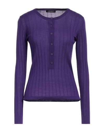 Shop Aragona Woman Sweater Dark Purple Size 6 Merino Wool