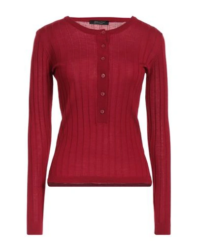 Shop Aragona Woman Sweater Brick Red Size 4 Merino Wool