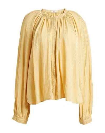 Shop Isabel Marant Étoile Marant Étoile Woman Shirt Light Yellow Size 12 Cotton, Viscose