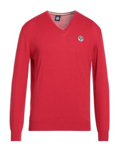 Shop North Sails Man Sweater Red Size M Cotton