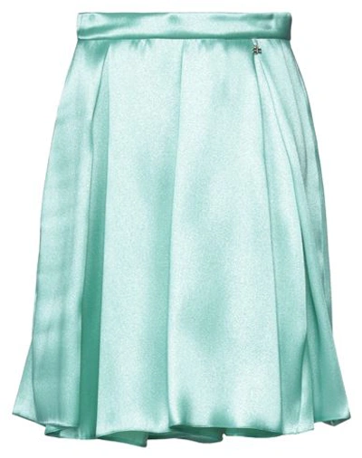 Shop Elisabetta Franchi Woman Mini Skirt Light Green Size 8 Polyester