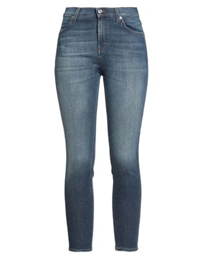 Department Five Department 5 Woman Jeans Blue Size 30 Cotton, Elastomultiester, Rubber In Blue