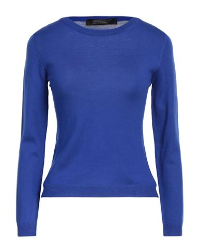Shop Aragona Woman Sweater Bright Blue Size 8 Merino Wool