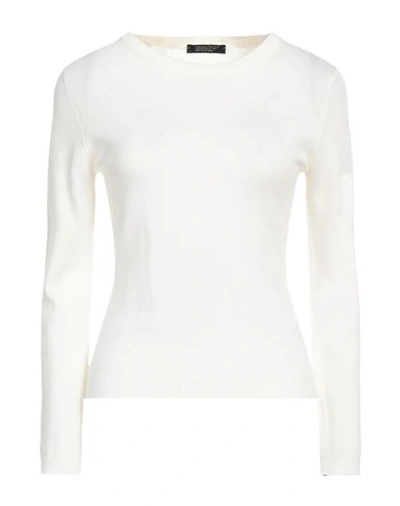 Shop Aragona Woman Sweater Ivory Size 10 Merino Wool In White